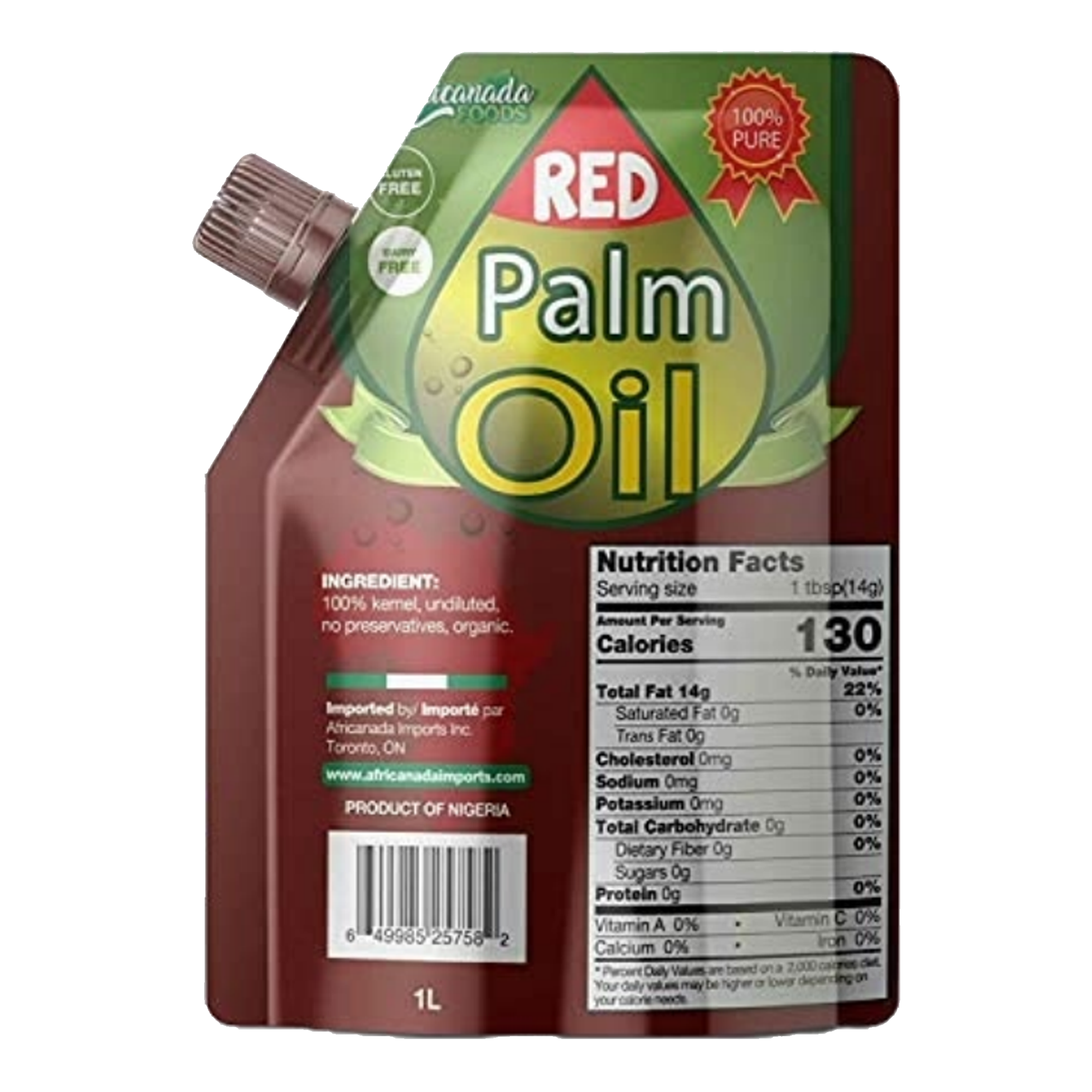 Red Palm Oil Africanada Imports 6707